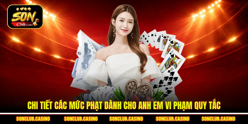 Chi tiết các mức phạt dành cho anh em vi phạm quy tắc